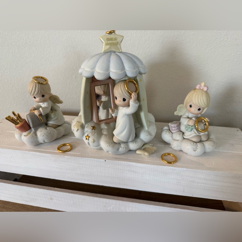 Precious Moments Set - The Halo Maker